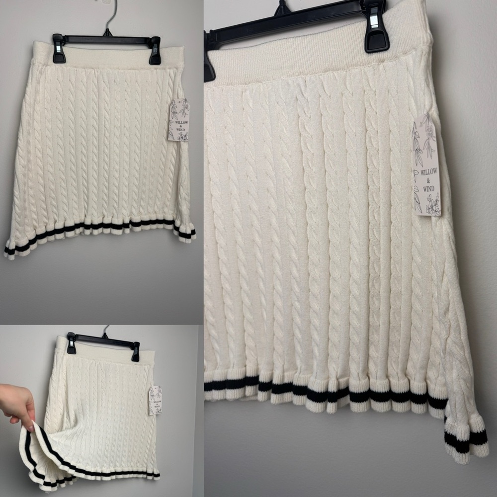 Willow Skater White Skirt Flounced Golf Tennis Party Size M NWT - Picture 2 of 7
